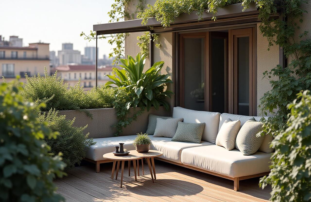 Terrazza di attico a Milano 2